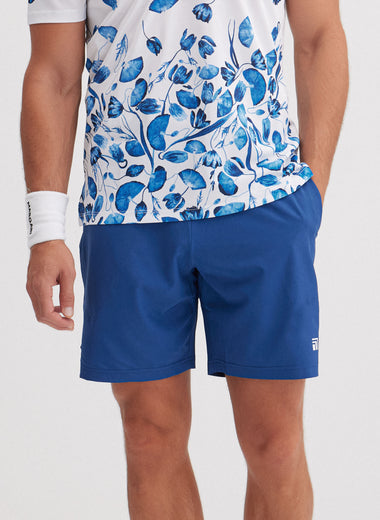 Racquet Shorts in Marine Blue