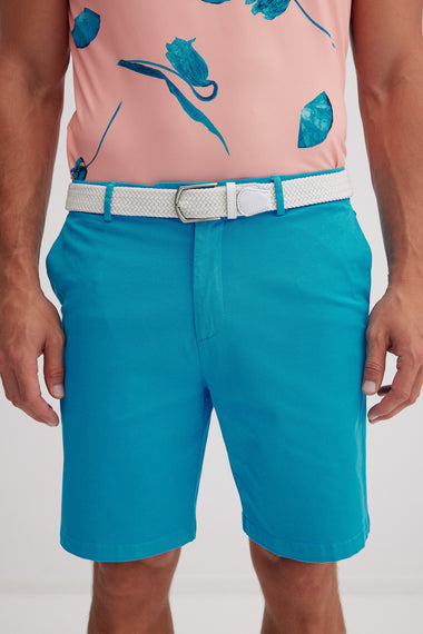 Golf Shorts in Azura Blue