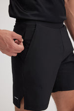 Racquet Shorts in Jet Black