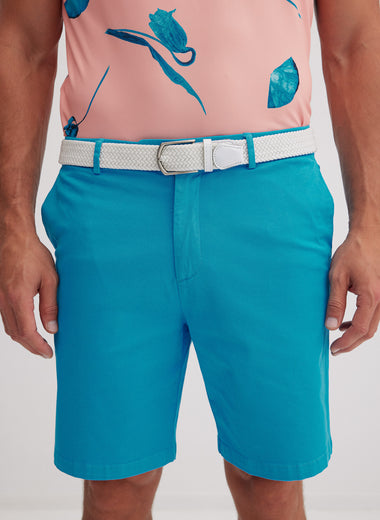 Golf Shorts in Azura Blue